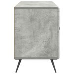 vidaXL Meuble TV Gris béton 99 x 34 5 x 50 cm Bois d'ingénierie