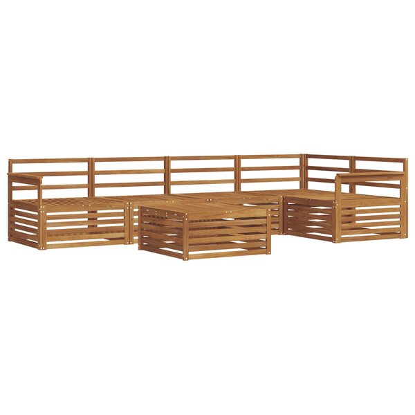 vidaXL Ensemble de canapés d'extérieur 6 pc Naturel