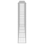 vidaXL Mur en gabion avec couvercles Acier galvanisé 300x30x150 cm