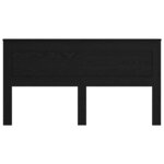 vidaXL Tête de lit Chêne noir 200 cm Bois d'ingénierie