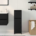 vidaXL Cabinet de salle de bain avec tiroir Chêne noir 30 x 30 x 95 cm