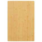 vidaXL Dessus de table 60x100x1 5 cm bambou