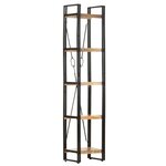 vidaXL Bibliothèque à 5 niveaux 40x30x180 cm Bois de manguier massif
