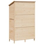 vidaXL Abri de jardin Naturel 106 x 56 x 176 5 cm Bois de Sapin Massif