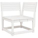 vidaXL Salon de jardin 6 Pièces blanc bois de pin massif