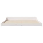 vidaXL Cadre de lit Blanc 180 x 210 cm Bois massif en pin