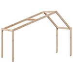 vidaXL Lit superposé avec toit 80x200 cm bois de pin massif
