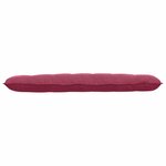 vidaXL Coussin de Dos Bordeaux 160 x 50 cm Tissu en velours côtelé