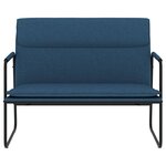 Banc banquette 100 x 64 x 80 cm tissu bleu 02_0010711