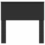 vidaXL Tête de lit Chêne noir 100 cm Bois d'ingénierie