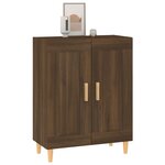 vidaXL Buffet Chêne marron 69 5x34x90 cm Bois d'ingénierie