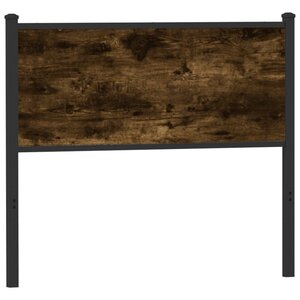 vidaXL Tête de lit de remplacement chêne fumé 100 cm bois d'ingénierie et acier