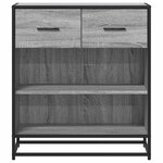 vidaXL Buffet sonoma gris 68x35x76 cm bois d'ingénierie