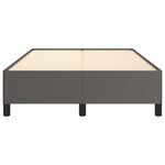 vidaXL Cadre de lit sans matelas gris 120x190 cm similicuir