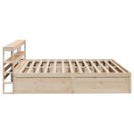 vidaXL Cadre de lit avec tête de lit 200x200 cm Bois de pin massif