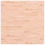 vidaXL Dessus de table 90x90x1 5 cm carré bois massif de hêtre