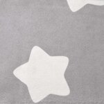 vidaXL Canapé-lit pour enfants Gris clair avec étoiles Peluche douce