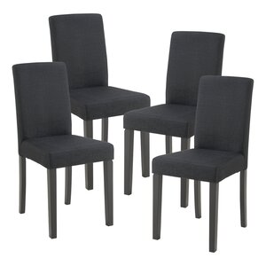 Lot de 4 chaises de salle à manger 89 x 43 x 54 cm moderne design robuste noir 03_0009830