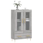vidaXL Buffet haut sonoma gris 69 5x31x115 cm bois d'ingénierie