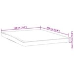 vidaXL Protège-matelas blanc 180x220 cm imperméable