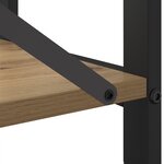 vidaXL Bibliothèque chêne artisanal 80 x 30 x 83 cm Bois d'ingénierie