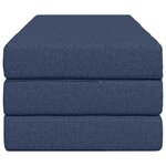 vidaXL Canapé-lit pliable 160 x 67 x 45 cm Bleu