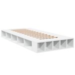 vidaXL Cadre de lit sans matelas blanc 90x200 cm
