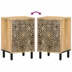 vidaXL Armoire de salle de bain 38x33x58 cm bois massif de manguier