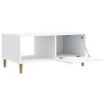 vidaXL Table basse Blanc 90 x 50 x 40 cm Bois d'ingénierie