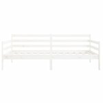 vidaXL Lit de jour sans matelas blanc 90x190 cm bois de pin massif