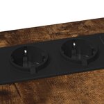 vidaXL Table de chevet Chêne fumé 41.5 x 26 x 60.5 cm