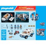 PLAYMOBIL 71597 - Action Heroes Fourgon blindé avec convoyeurs de Fonds