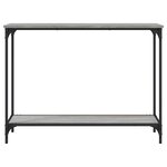 vidaXL Table console sonoma gris 101x30 5x75 cm bois d'ingénierie