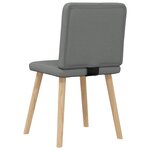 vidaXL Chaises à manger lot de 6 gris foncé tissu