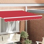 vidaXL Bande de auvent Rouge 2.3 x 0.2 m Toile