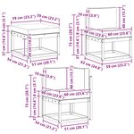 vidaXL Ensemble de canapés d'extérieur 6 pc Naturel et gris clair