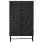 vidaXL Haut Armoire Noir 55 x 30 x 95 cm