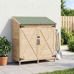 vidaXL Abri de jardin Naturel 106 x 56 x 113 5 cm Bois d'ingénierie