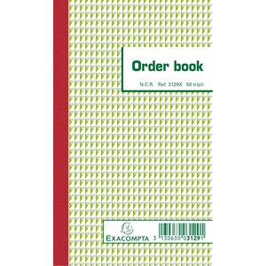 Orderbook Ligné 17x10 5 Cm 50 Feuillets Triple Autocopiant - X 10 - Exacompta