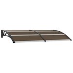 vidaXL Auvent de porte Noir 200x100 cm PC