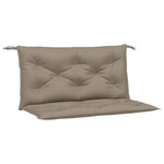 vidaXL Coussins de banc de jardin 2 Pièces taupe 100x50x7 cm tissu Oxford