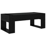 vidaXL Table basse Chêne noir 110 x 50 x 41 cm Bois d'ingénierie