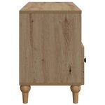 vidaXL Meuble TV 102 x 34 5 x 50 cm Chêne Artisanal Bois d’ingénierie