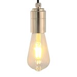 vidaXL Douilles de lampe 2 Pièces nickel satiné E27