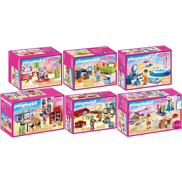 PLAYMOBIL 70206-07-08-09-10-11 - Dollhouse – 70206+70207+70208+70209+70210+70211
