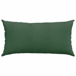 vidaXL Coussins de canapé 2 Pièces Vert foncé 80 x 40 cm