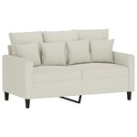 vidaXL Ensemble de canapés 2 Pièces avec coussins Crème Velours