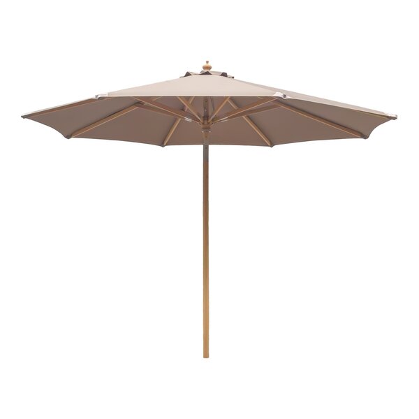 Parasol inclinable mât en bois sable ø 300 cm