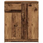 vidaXL Buffet avec tiroir vieux bois 71x35x84 cm bois d'ingénierie
