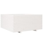 vidaXL Jardinière blanc 100x100x49 5 cm bois de pin massif